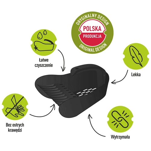 Plastmasas sīkogu lasītājs, melns - 8