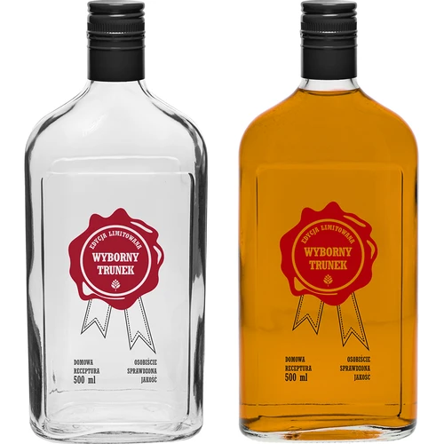Pudele 500 ml ar vāciņu, uzdruka “Wyborny Trunek”, 1 gab. - 4