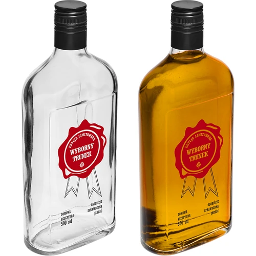 Pudele 500 ml ar vāciņu, uzdruka “Wyborny Trunek”, 1 gab. - 5