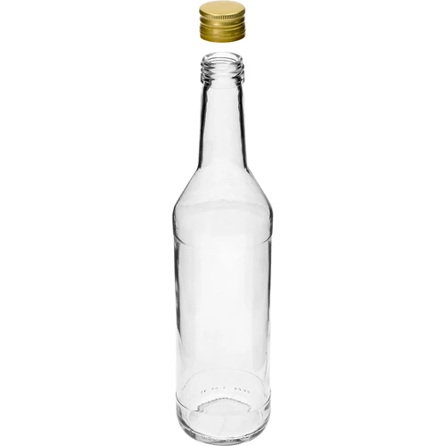 Pudele 500 ml degvīnam, taisna, ar skrūvējamiem korķiem – 8 gab. - 5
