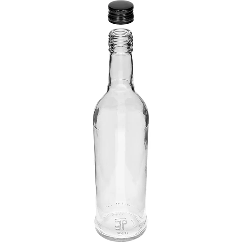 Pudele 500 ml Slaida, ar melnu skrūvējamu vāciņu, degvīnam, 6 gab. - 4