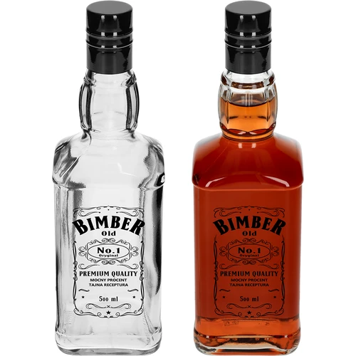 Daniels pudele 500 ml ar skrūvējamu vāciņu, ar apdruku „Bimber OLD”, 1 gab. - 3