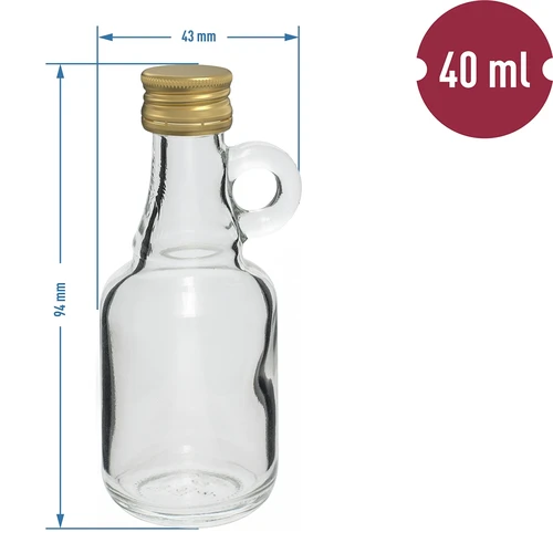 Pudele Galonik 40 ml ar vāciņiem, 10 gab. - 4