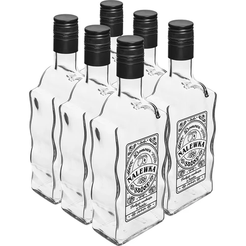 Klasztorna pudele 500 ml ar skrūvējamu korķi, apdruka „Nalewka”, 1 gab. - 4
