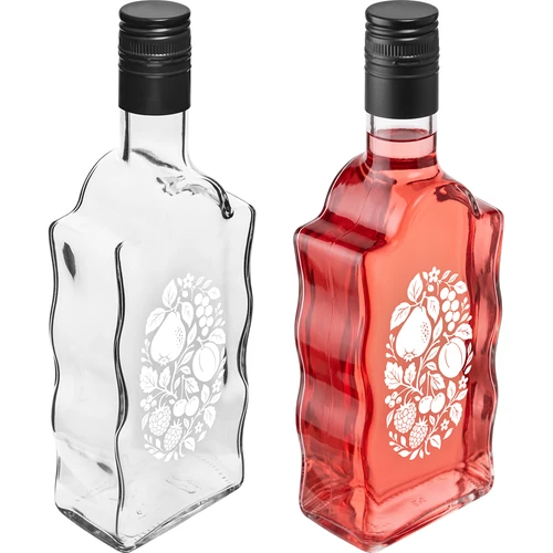 Pudele Klasztorna 500 ml ar skrūvējamo korķi un apdruku „Augļi”, 1. dizains - 4