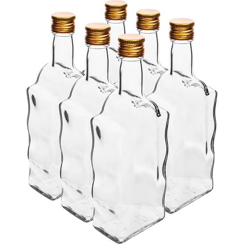 Pudele Klasztorna 500 ml ar skrūvējamu vāciņu, caurspīdīga - 6 gab.