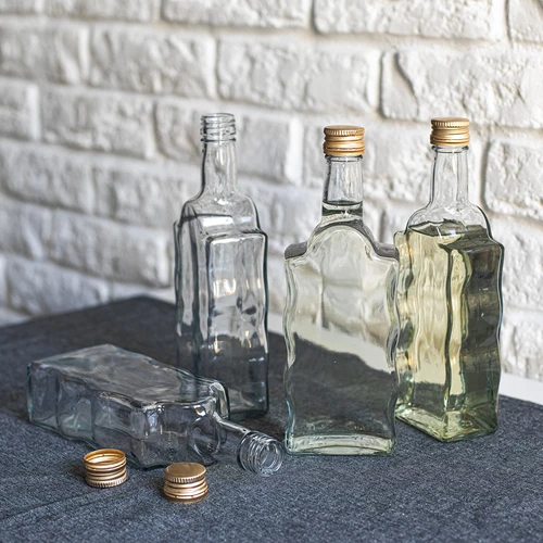 Pudele Klasztorna 500 ml ar skrūvējamu vāciņu, caurspīdīga - 6 gab. - 5