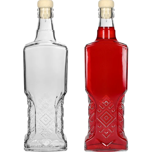 Stikla pudele Kredensowa 500 ml ar korķi - 4