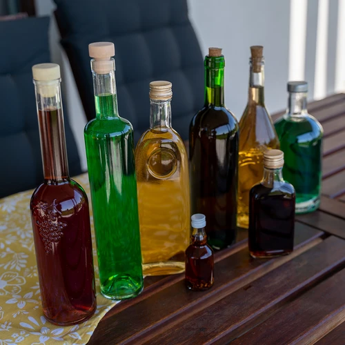 Pudele liķieriem kabatkolba ar skrūvējamu vāciņu 200 ml, 10 gab. - 11