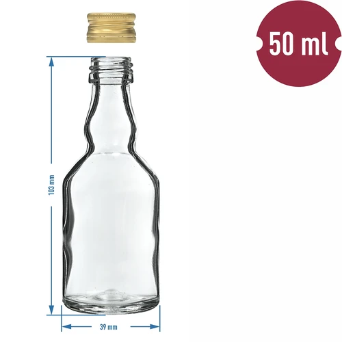 Pudele Maluch 50 ml ar vāciņu - 10 gab. - 6