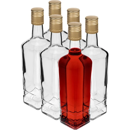 Pudele Pryncypalna 500 ml ar skrūvējamu korķi, 6 gab. - 2