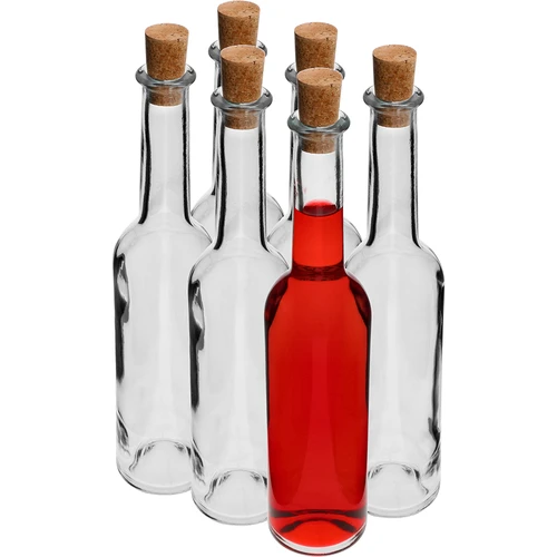 Pudele uzlējumiem 350 ml 6 gab.+ 6 korķi - 2
