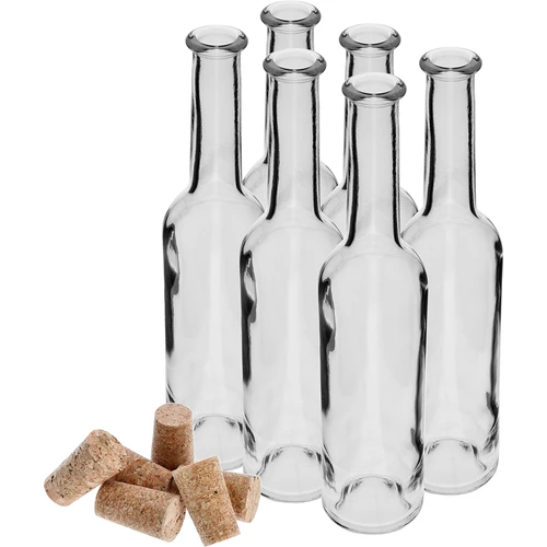 Pudele uzlējumiem 350 ml 6 gab.+ 6 korķi - 3