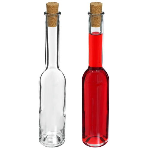 Pudeles uzlējumiem 200 ml (6 gab.) + 6 korķu 23/18 - 6