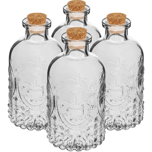 Pudelīšu komplekts ar korķiem, 240 ml - 4 gab.
