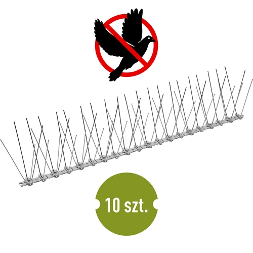 Putnu atbaidīšanas tapas, uz plastmasas līstes, 10 gab.