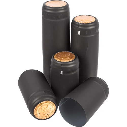 Saraujamās kapsulas ar perforāciju, melnas, fi31mm, 100 gab.