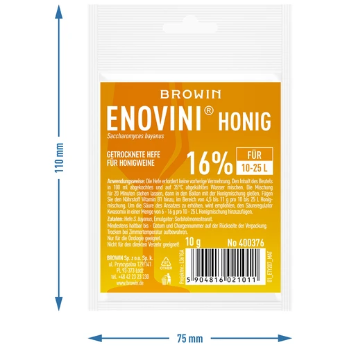 Sausais raugs medusvīniem Enovini HONEY 10 g - 3