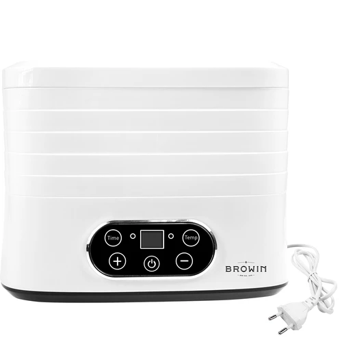 Sēņu, augļu, dārzeņu un garšaugu žāvētājs ar temperatūras regulēšanu, 240 W, balts - 3