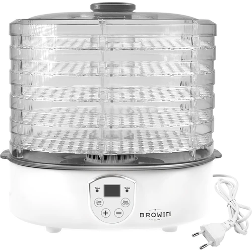 Sēņu, augļu, dārzeņu un garšaugu žāvētājs ar temperatūras regulēšanu, 240 W, caurspīdīgs - 4
