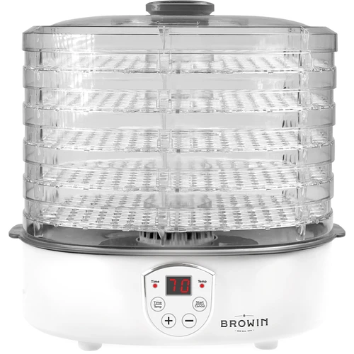 Sēņu, augļu, dārzeņu un garšaugu žāvētājs ar temperatūras regulēšanu, 240 W, caurspīdīgs - 2