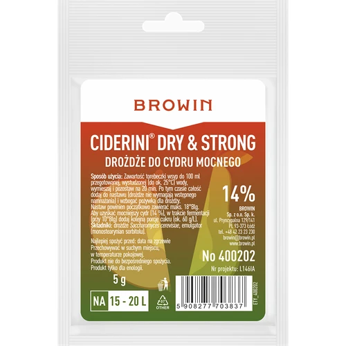Sidra raugs Ciderini Strong, 5 g