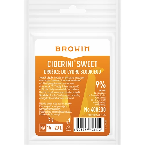 Sidra raugs Ciderini Sweet, 5 g