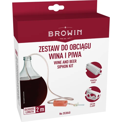 Šļūtene vīna nolejšanai ar sūkni - 4