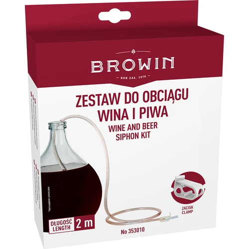 Šļūtene vīna noņemšanai no nogulsnēm ar skavu - 2