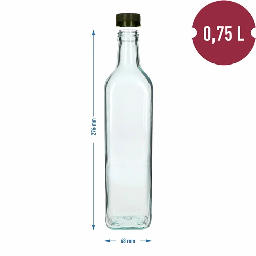 Marasca pudele 750 ml ar skrūvējamu vāciņu, 1 gab. - 4