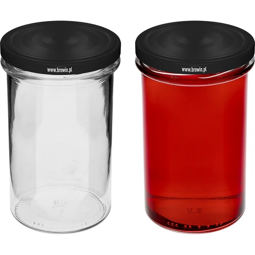 Taisna burka 545 ml (fi 82) - ar melnu vāciņu, 6 gab. - 5