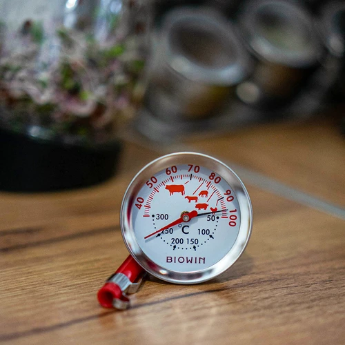Termometrs ar dubultu skalu (30°C līdz 100°C) / (50°C līdz 300°C) 13,0cm - 4