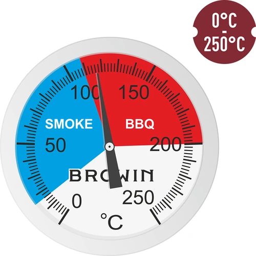 Termometrs kūpinātavai un BBQ (0 °C līdz +250 °C) 5,2 cm - 4