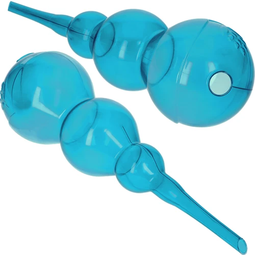 Trīskameru (ar trim kamerām) laistīšanas bumba, caurspīdīgi zila, 600 ml - 2