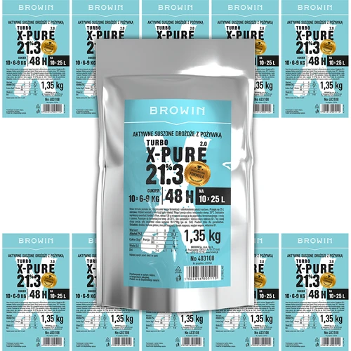 Turbo raugs X-Pure 21,3%, 10 x 25 L, 1,35 kg - 6