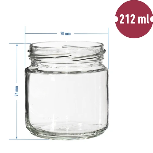 Twist-off burka 212 ml, Ø 66 - 12 gab. - 7