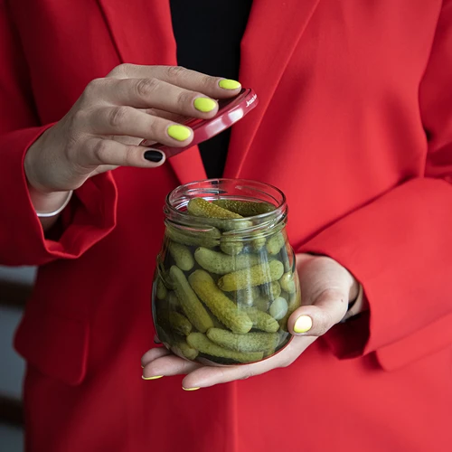 Twist-off burka 500 ml "Apvērstā Amfora" ar bordo skrūvējamu vāciņu fi 82/6, 6 gab. - 10