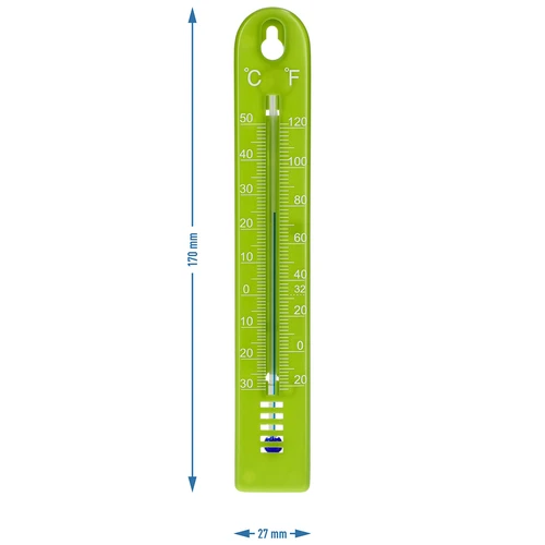 Universālais termometrs (-30 līdz +50°C), 17 cm, zaļš - 4