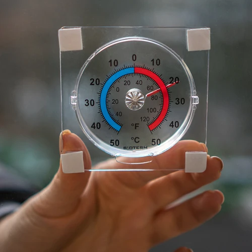 Universāls caurspīdīgs, pašlīmējošs termometrs (-50 °C līdz +50 °C) - 4