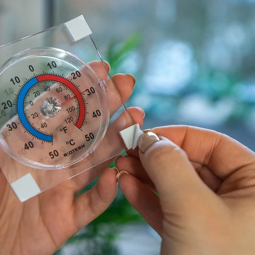 Universāls caurspīdīgs, pašlīmējošs termometrs (-50 °C līdz +50 °C) - 6