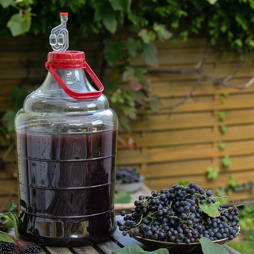Viegls, nesaplīstošs vīna demižons ar rokturi, 15 L - 7