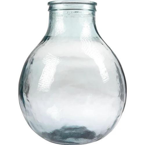 Vīna demižons 15 L ar platu kaklu plastmasas grozā - 2