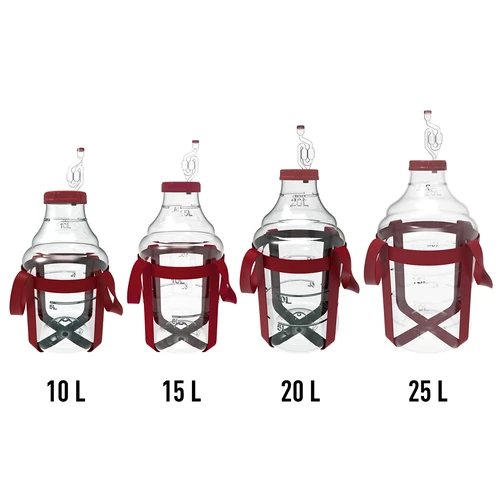 Vīna demižons, viegls, neplīstošs, ar nesšanas siksnām, 20 L - 7