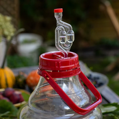 Vīna demižons, viegls, neplīstošs, ar rokturi, 10 L - 9