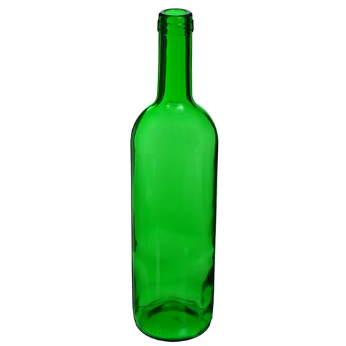 Vīna pudele 0,75 L, zaļa - iepakojumā 8 gab. - 3