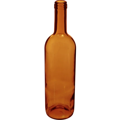 Vīna pudele 750 ml, brūna - sarukplēves iepakojums, 8 gab. - 3