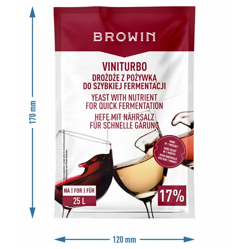 ViniTurbo - raugi ātrai fermentācijai, 20 g - 3