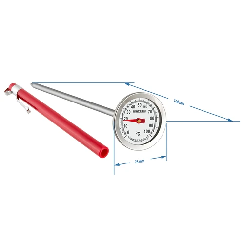 Virtuves termometrs (0 °C līdz +100 °C) 12,3 cm - 2