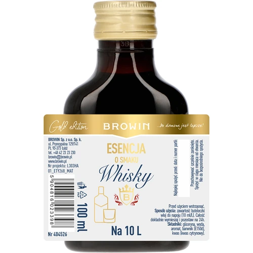 Viskija garšas esence 10 litriem, 100 ml - 4