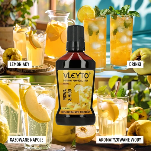 VLEYTO Cidonija & Medus – garšas esence ar dabīgiem aromātiem, 250 ml - 7